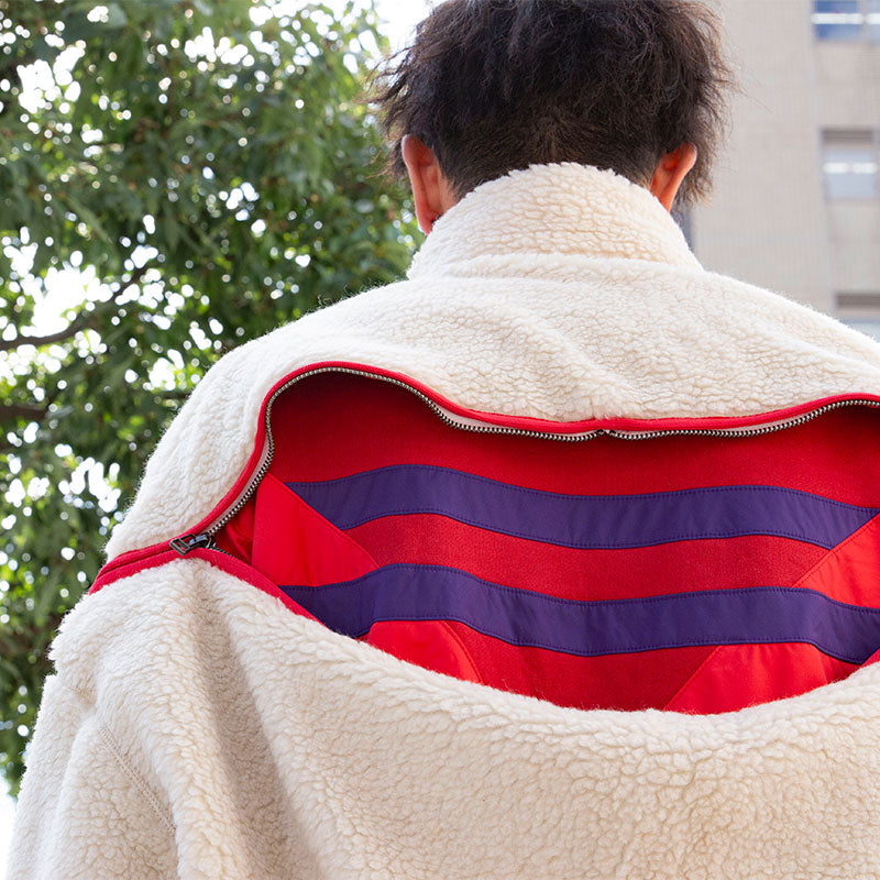 HIGH-LOW FLEECE ZIPPER JACKET