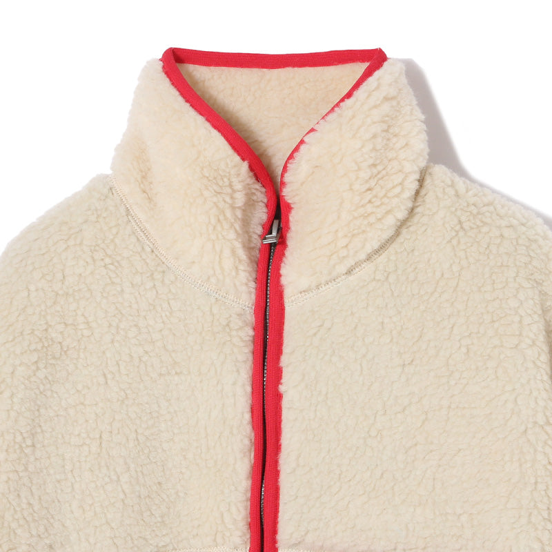 HIGH-LOW FLEECE ZIPPER JACKET