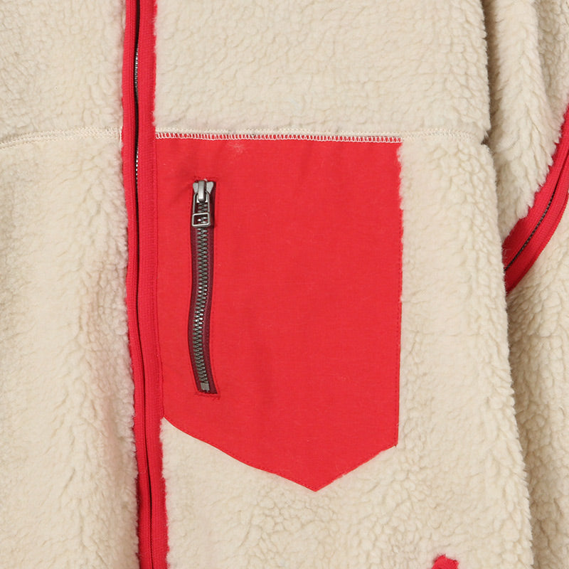 HIGH-LOW FLEECE ZIPPER JACKET