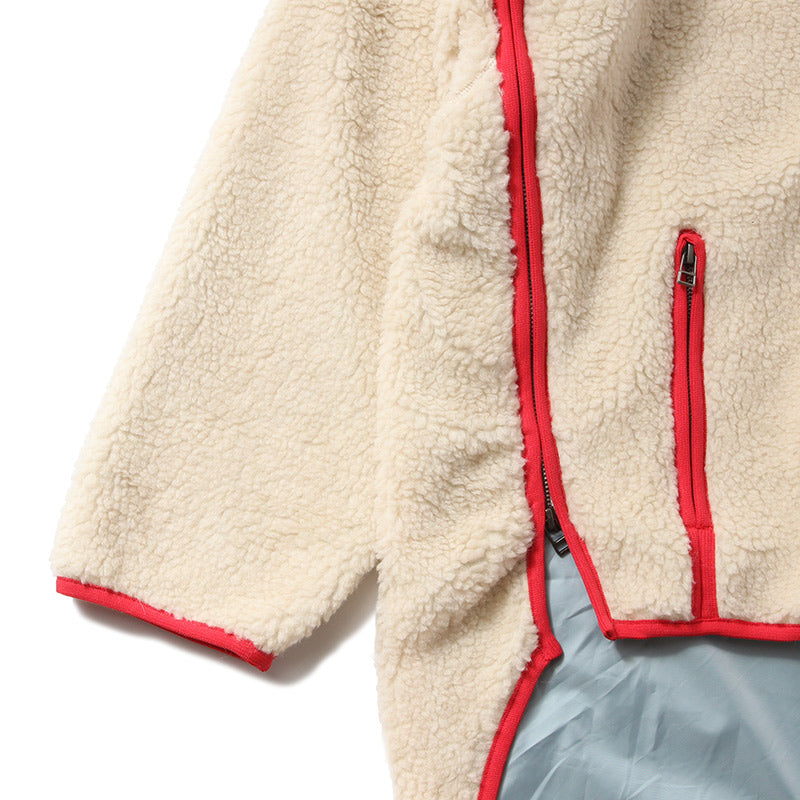 HIGH-LOW FLEECE ZIPPER JACKET