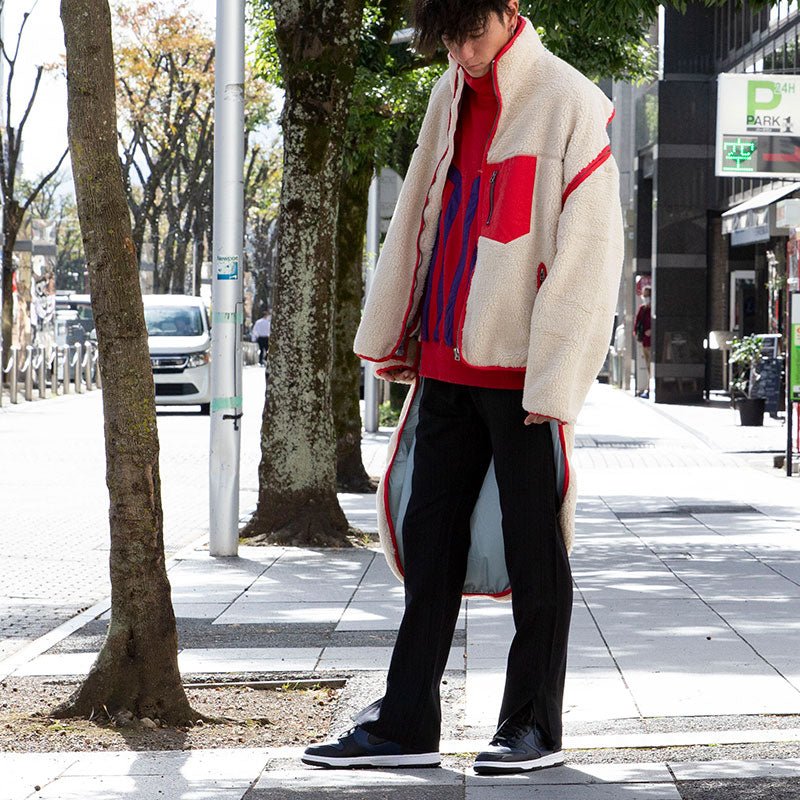 HIGH-LOW FLEECE ZIPPER JACKET