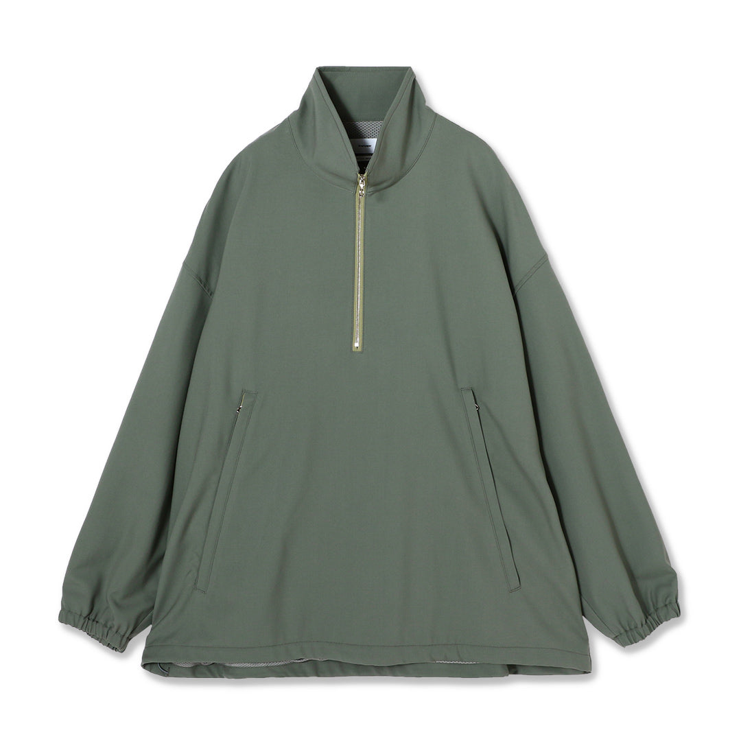 Wool Serge Half Zip Anorak