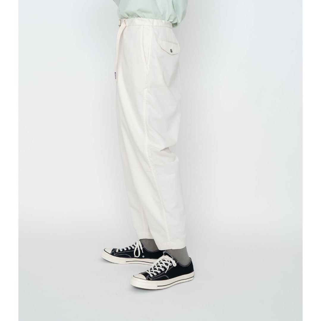 Stretch Twill Wide Tapered Pants