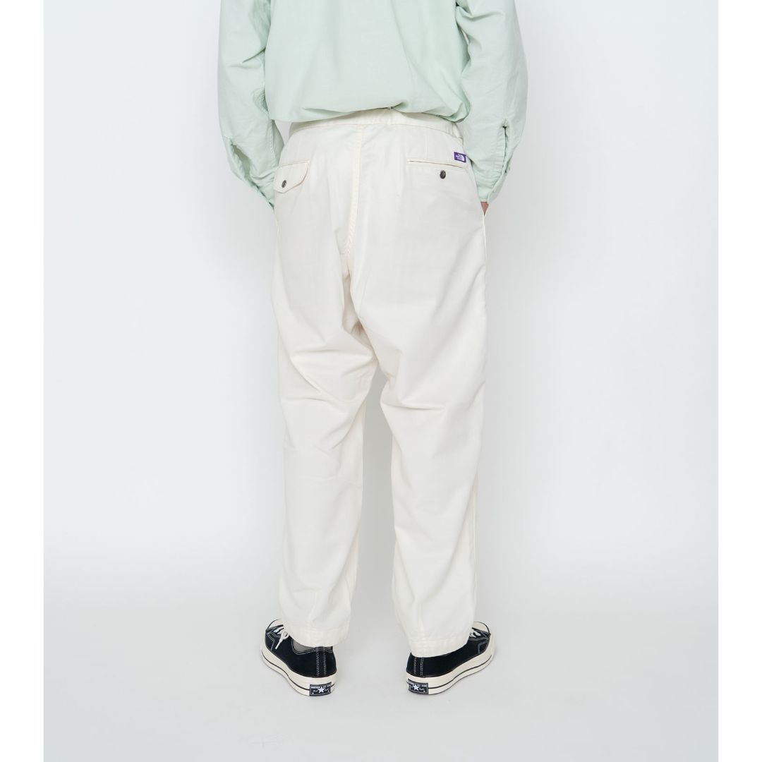 Stretch Twill Wide Tapered Pants