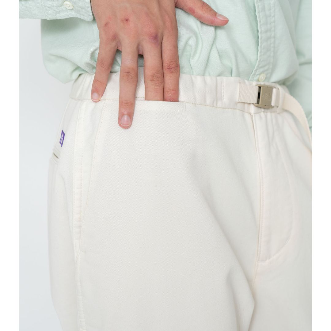 Stretch Twill Wide Tapered Pants