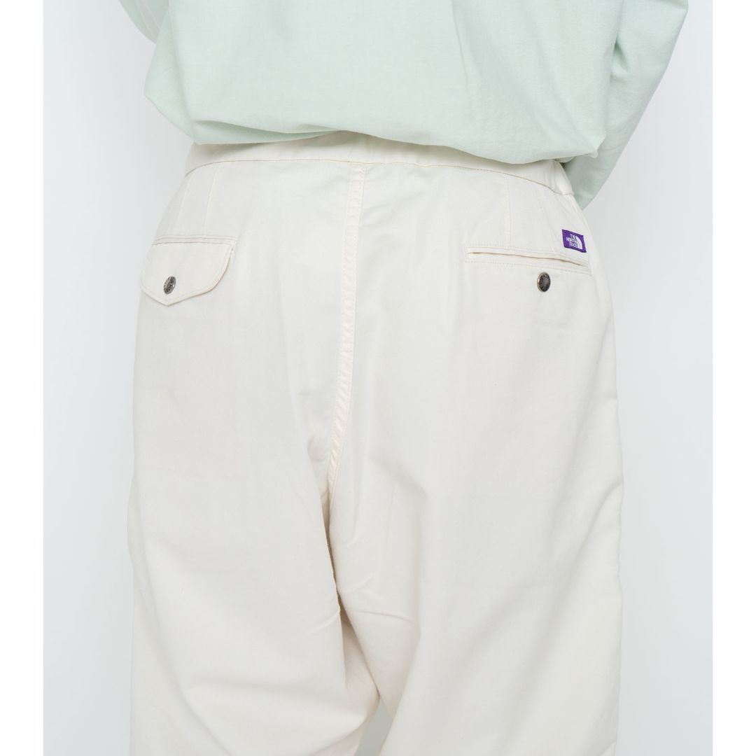 Stretch Twill Wide Tapered Pants