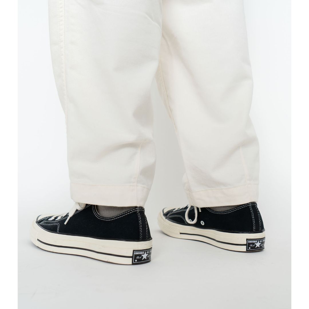 Stretch Twill Wide Tapered Pants