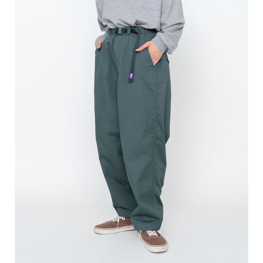 Stretch Twill Wide Tapered Pants