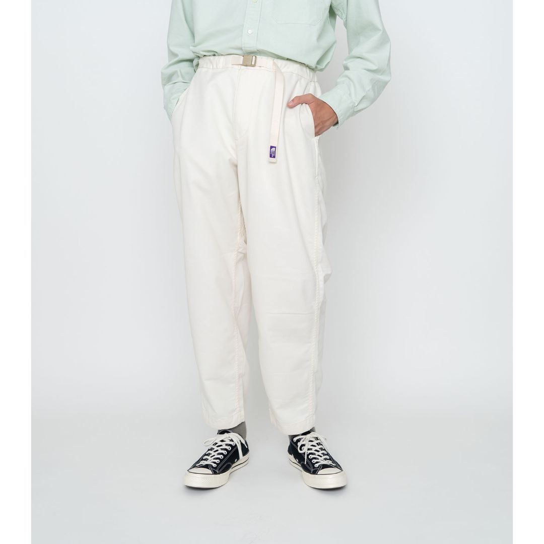 Stretch Twill Wide Tapered Pants