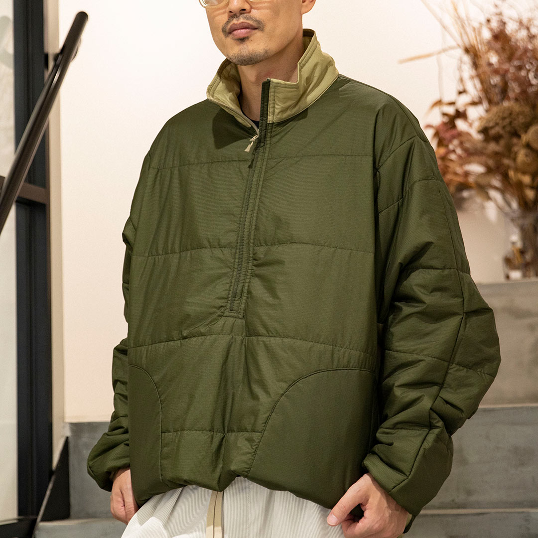 TECH REVERSIBLE PULLOVER PUFF JACKET