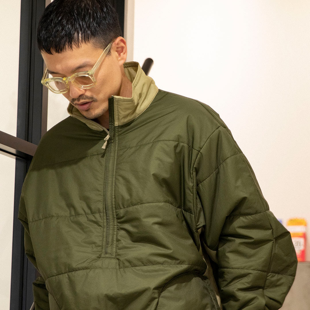 TECH REVERSIBLE PULLOVER PUFF JACKET