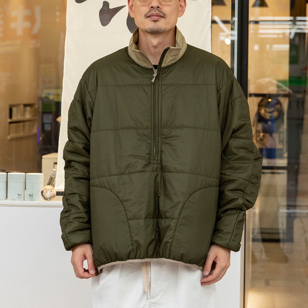 TECH REVERSIBLE PULLOVER PUFF JACKET