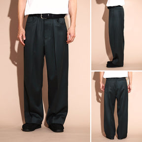 One-tuck Wide Pants