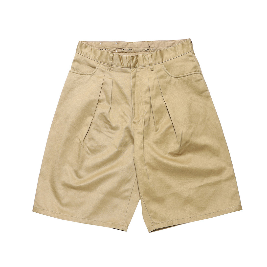 Two-Tuck Wide Shorts