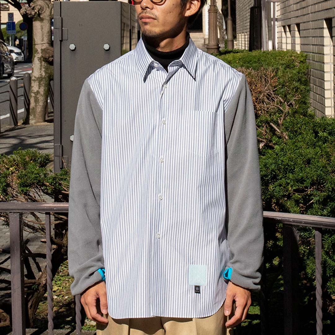 Fleece sleeve shirt