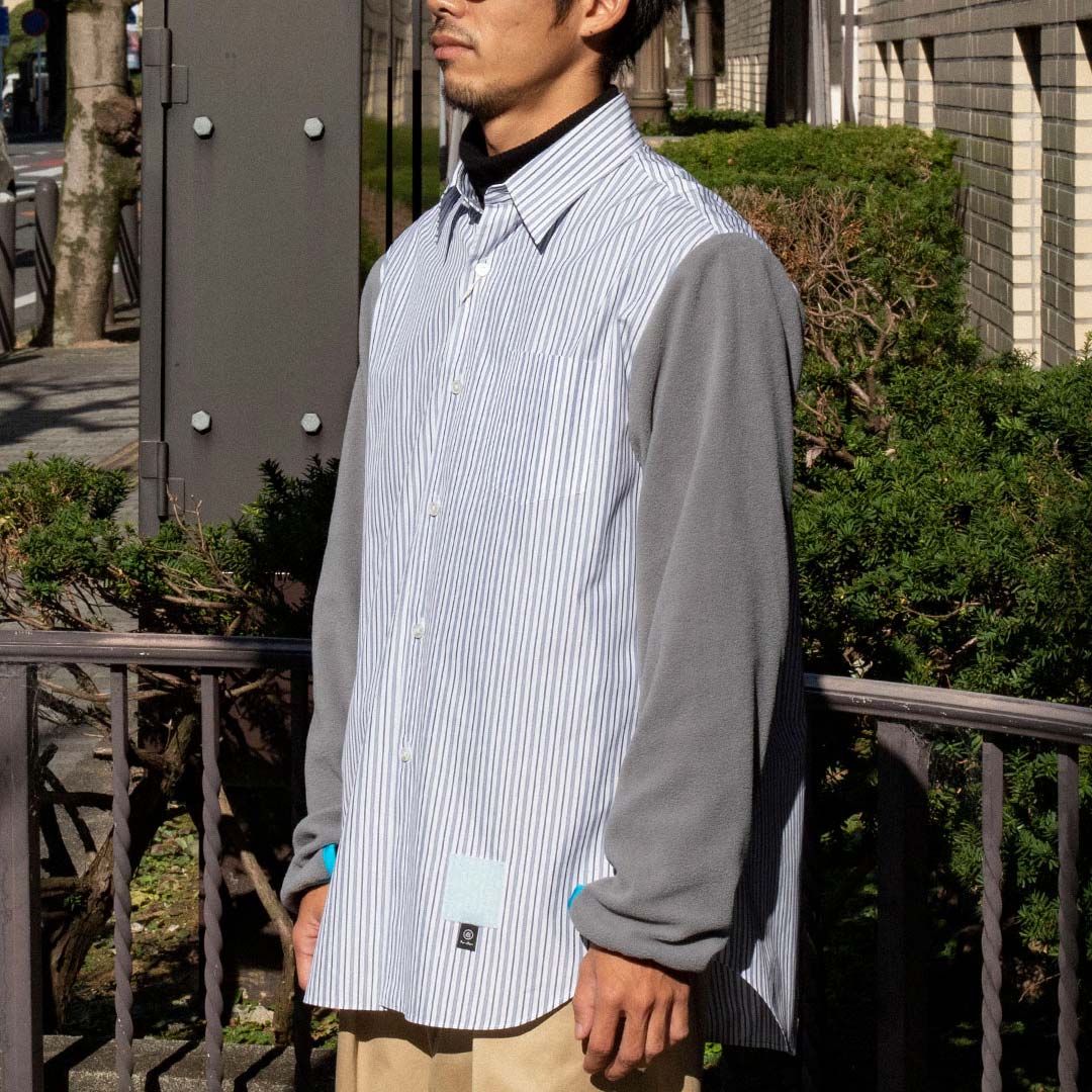 Fleece sleeve shirt