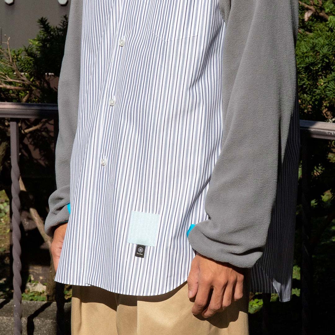Fleece sleeve shirt