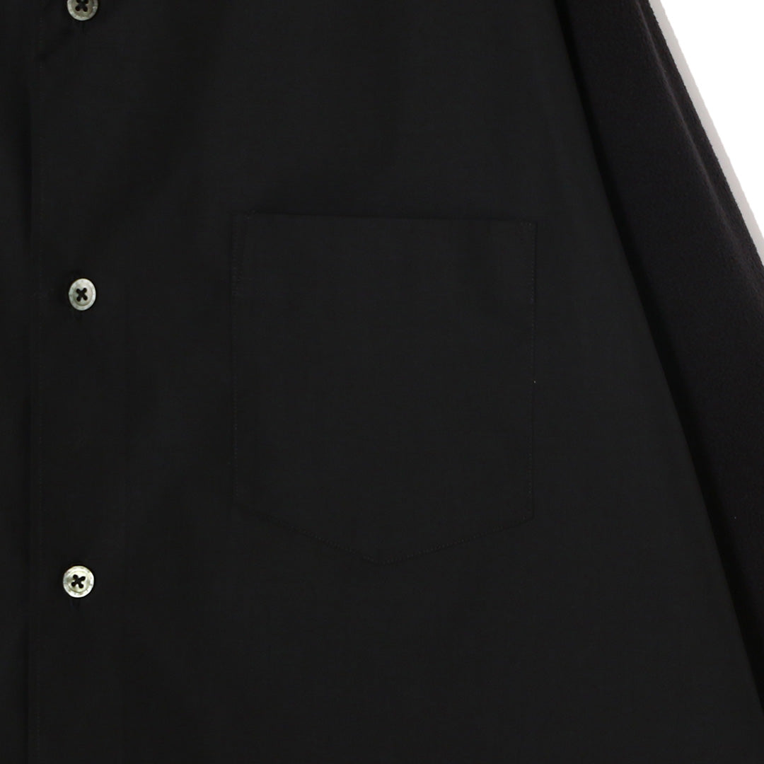 Fleece sleeve shirt