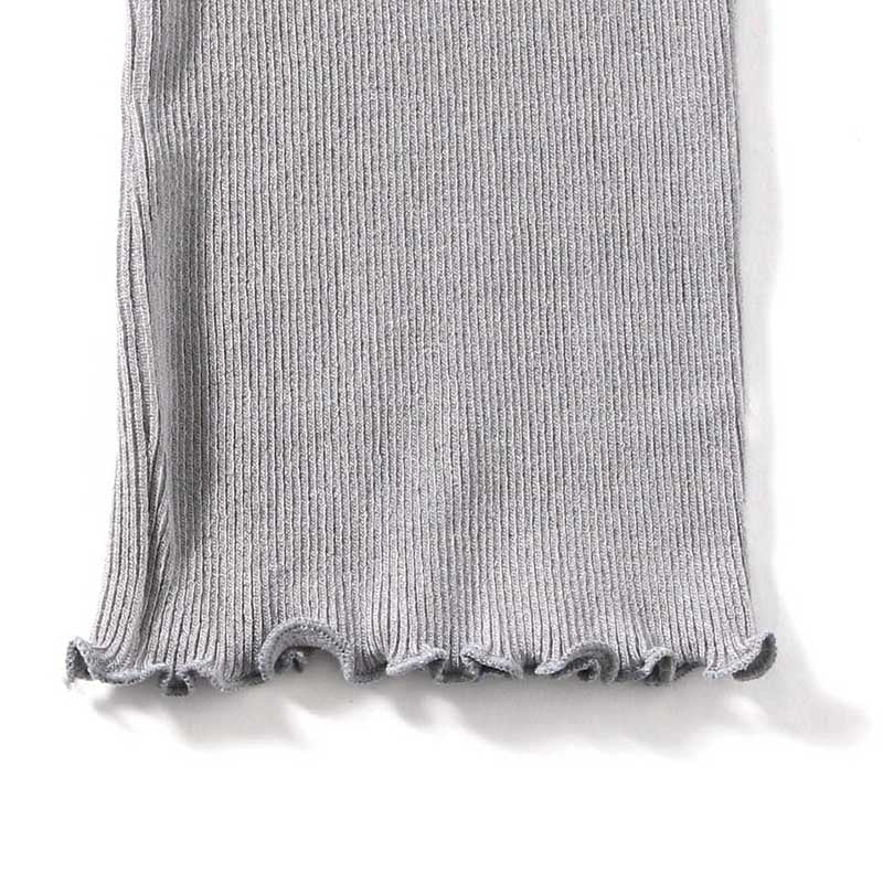 Womens 1P Hanes Undies Rib Frill Leggings