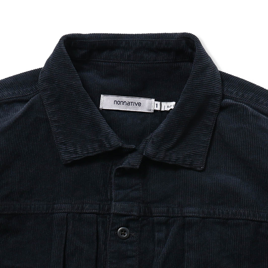 TRUCKER SHIRT COTTON CORD OVERDYED