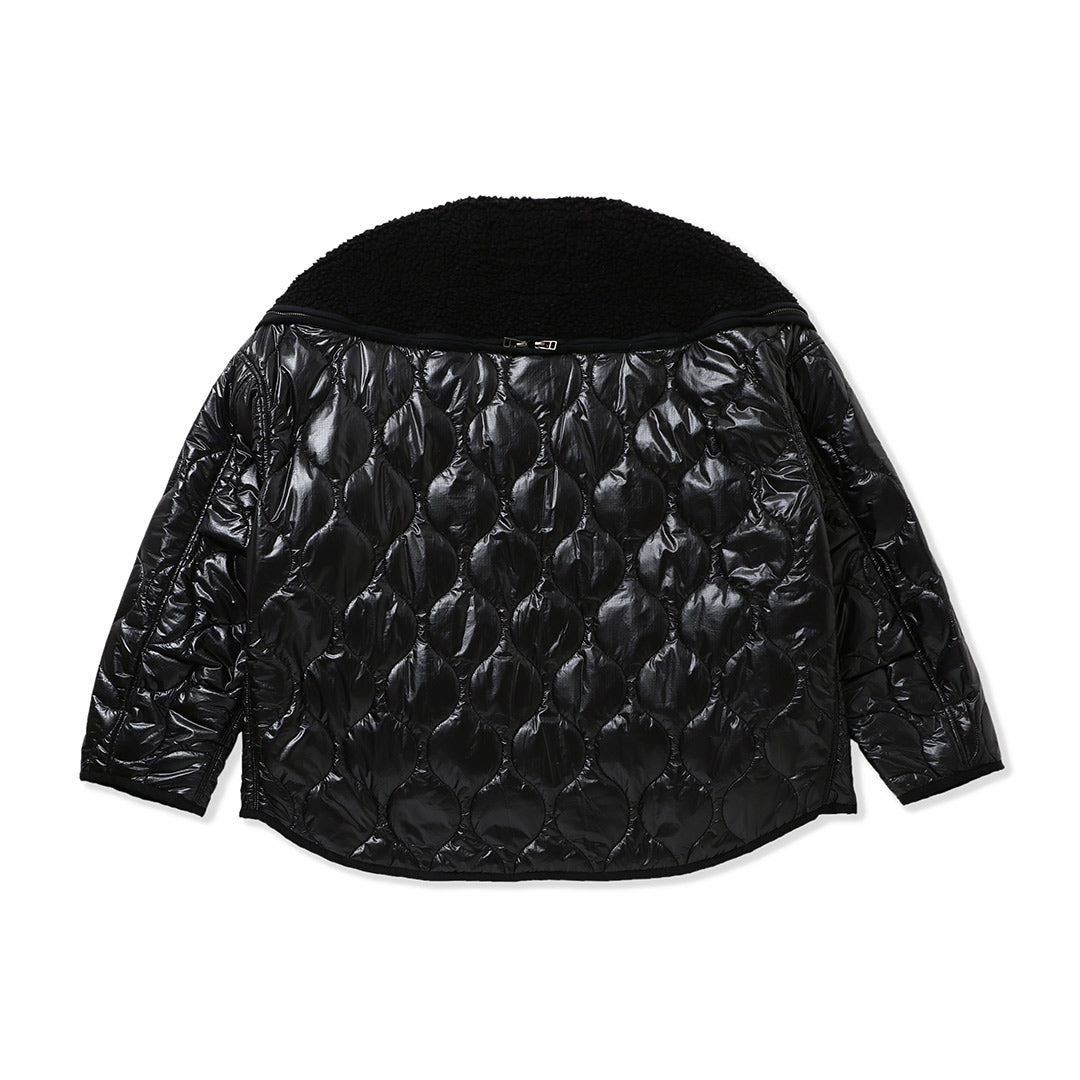 ZIPPER SHERPA QUILTED LINER JACKET