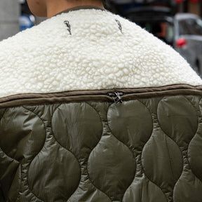 ZIPPER SHERPA QUILTED LINER JACKET
