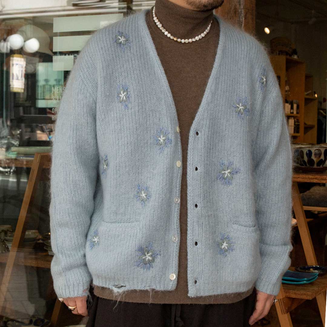 THRIFTWEARMARKET&FLEAMARKET モヘアカーディガン - カーディガン