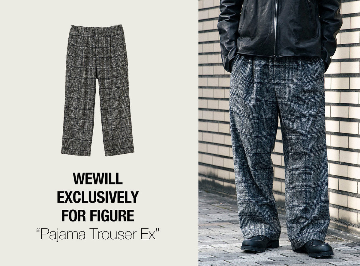 WEWILL パジャマトラウザー Wool Size1 WEWILL】ウィーウィル PAJAMA TROUSERS パジャマトラウザーズ