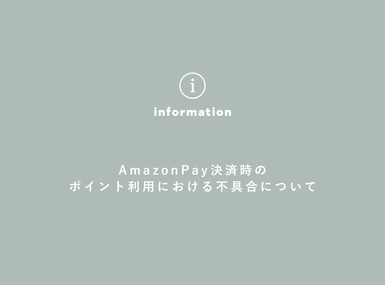 AmazonPay決済時のポイント利用における不具合について