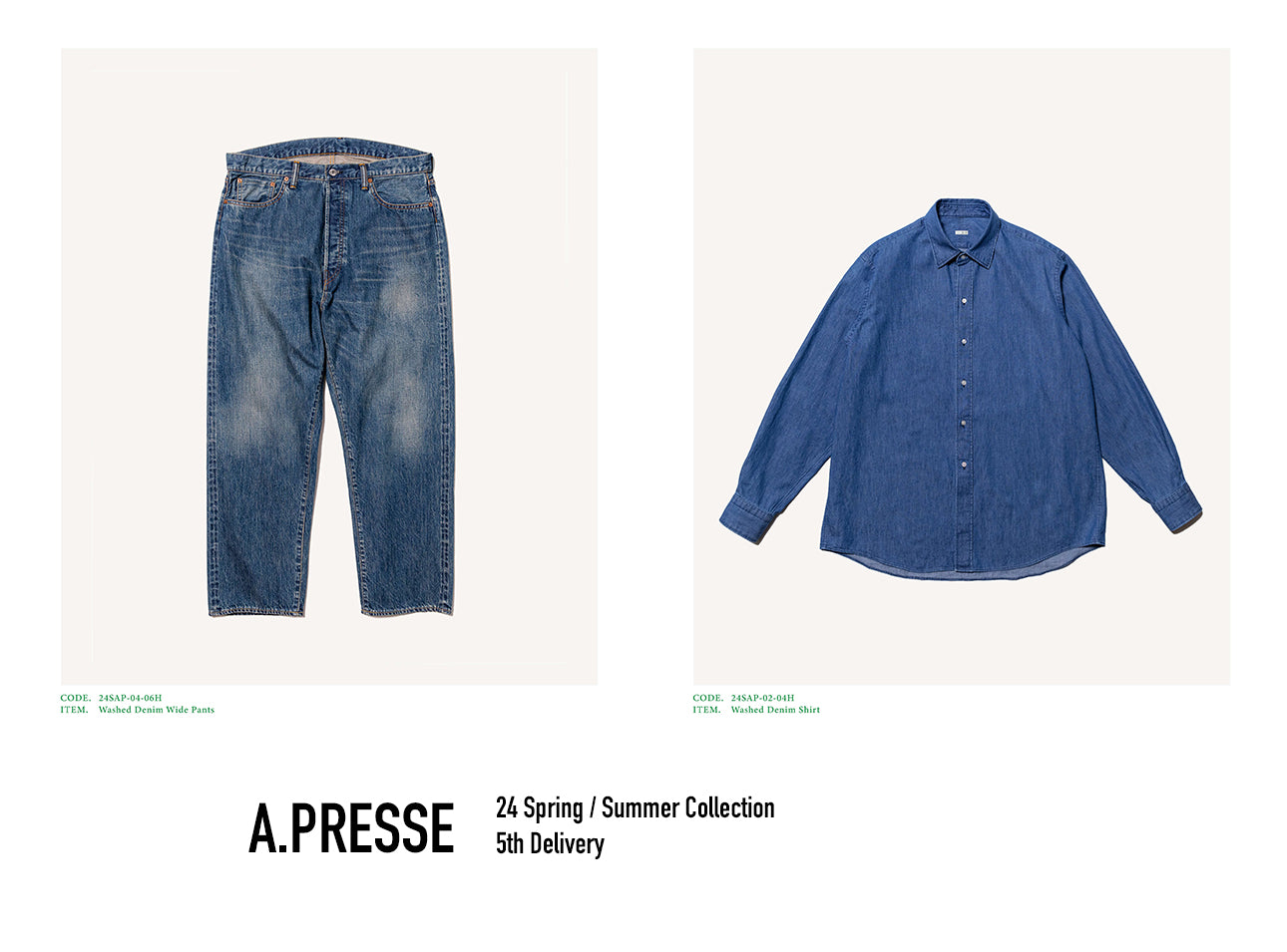 A.PRESSE 2024 SS 5th DELIVERY