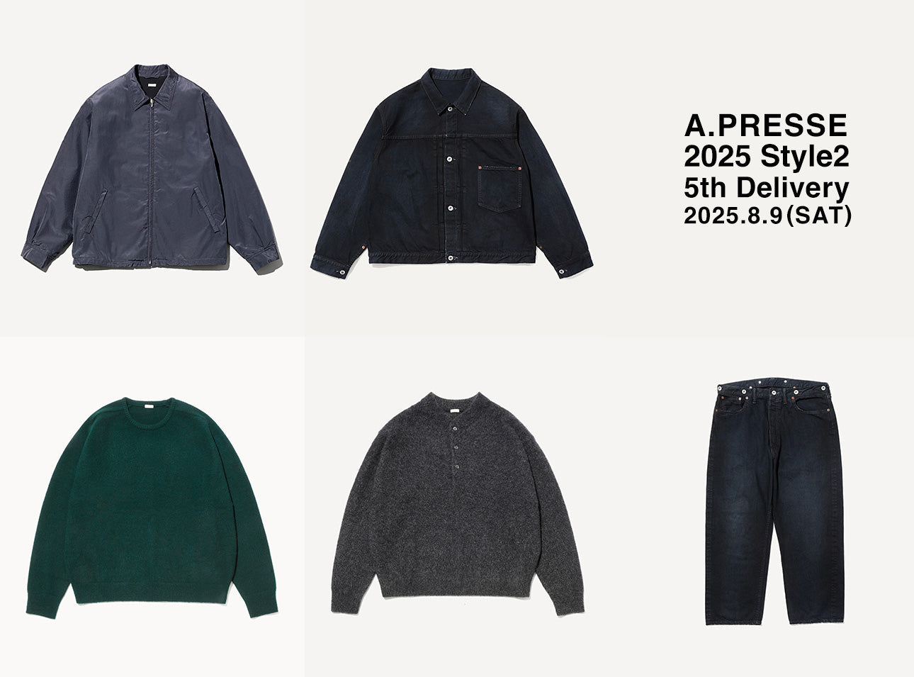 あんぱんA.PRESSE 24AW ワークジャケット 新品未使用 A.PRESSE - アプレッセ Leather Award Jacket(24ААР-01-03H