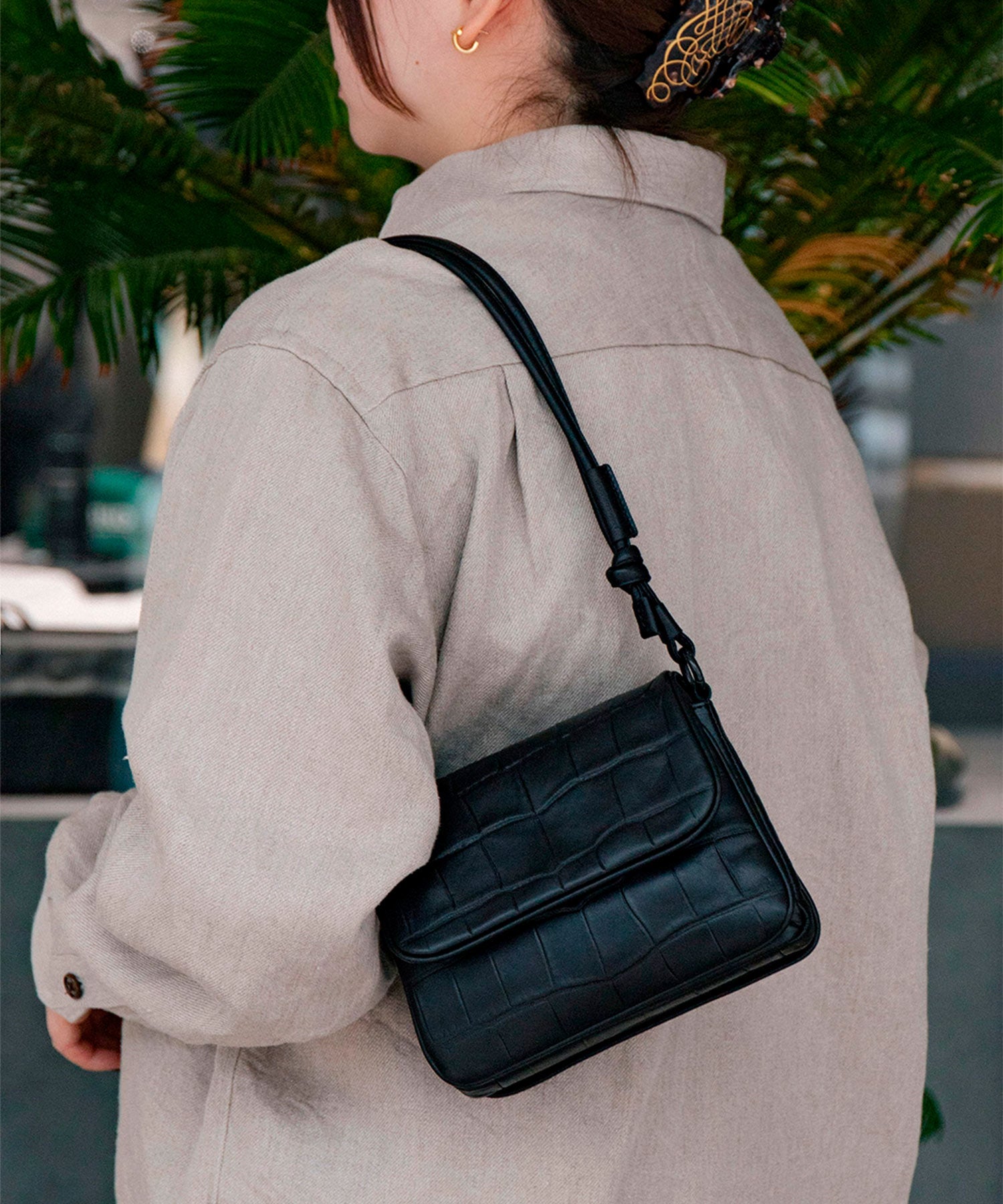 Flap Bag S (Crocodile)