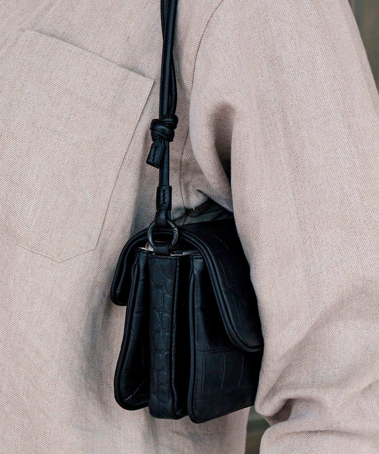 Flap Bag S (Crocodile)
