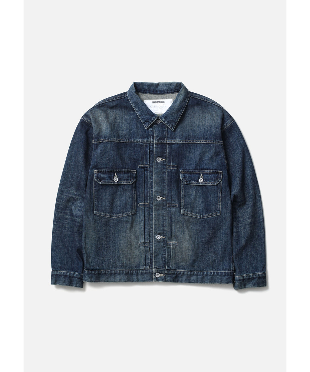 WASHED DENIM TYPE-2 JACKET - NEIGHBORHOOD (ネイバーフッド) - outer 