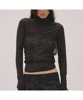 Soft Fraise Turtleneck Tops