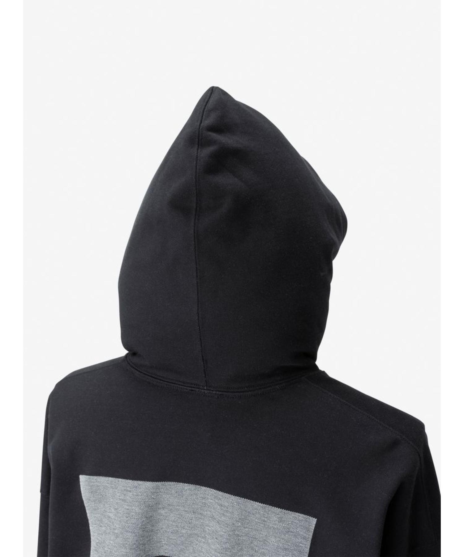 Jacquard Back Square Logo Hoodie