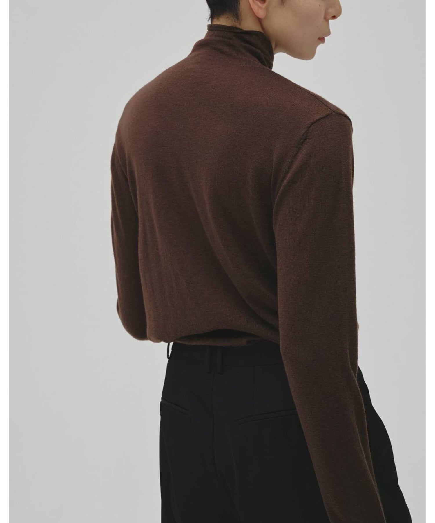 Turtleneck Button Knit