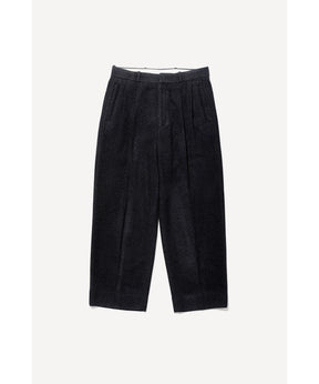 Silk Cashmere Tweed Wide Trousers