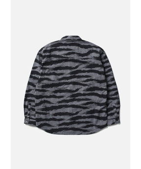 CAMO PATTERN CHAMBRAY SHIRT LS