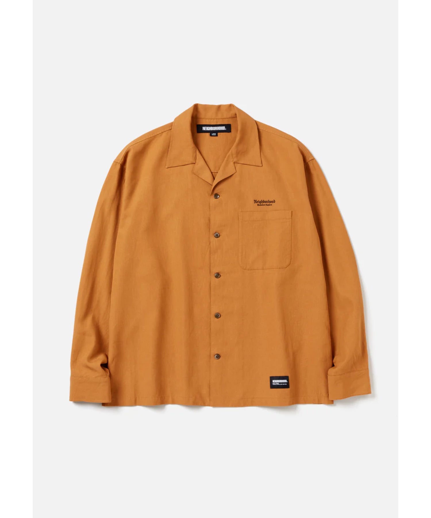 OPEN COLLAR SHIRT LS