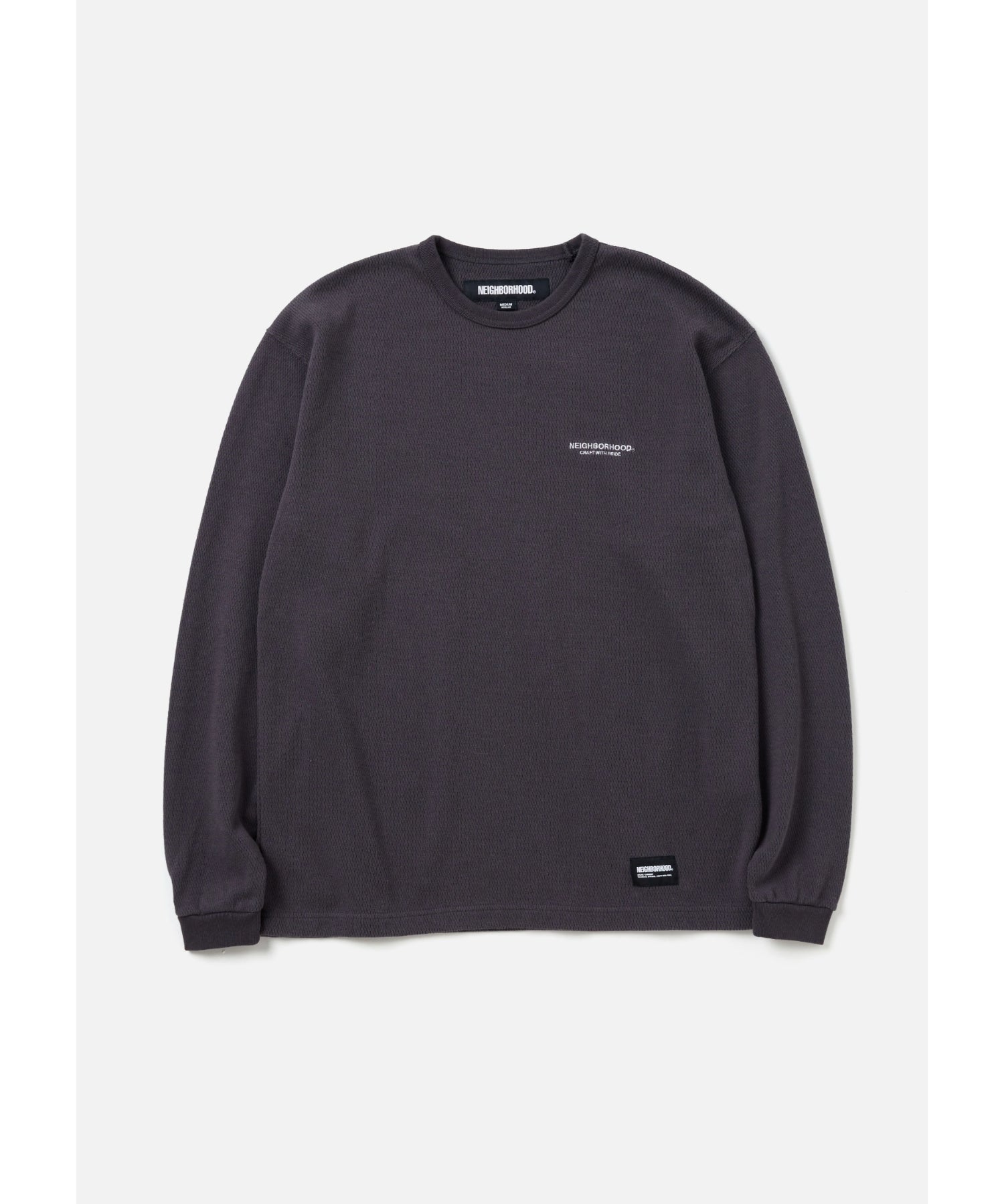 HONEYCOMB FABRIC CREWNECK LS - NEIGHBORHOOD (ネイバーフッド