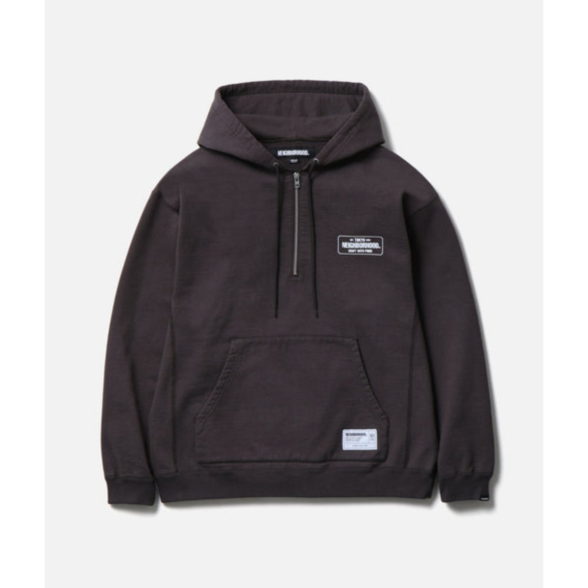 CLASSIC SWEAT HALF ZIP HOODIE LS - NEIGHBORHOOD