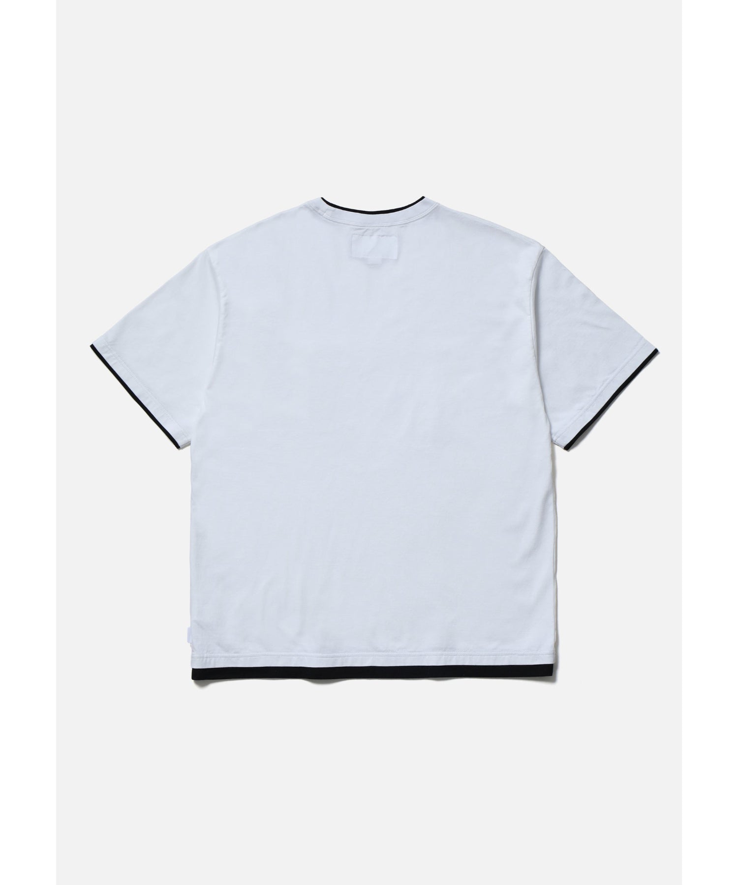 BW . LAYERED TRIM CREWNECK SS