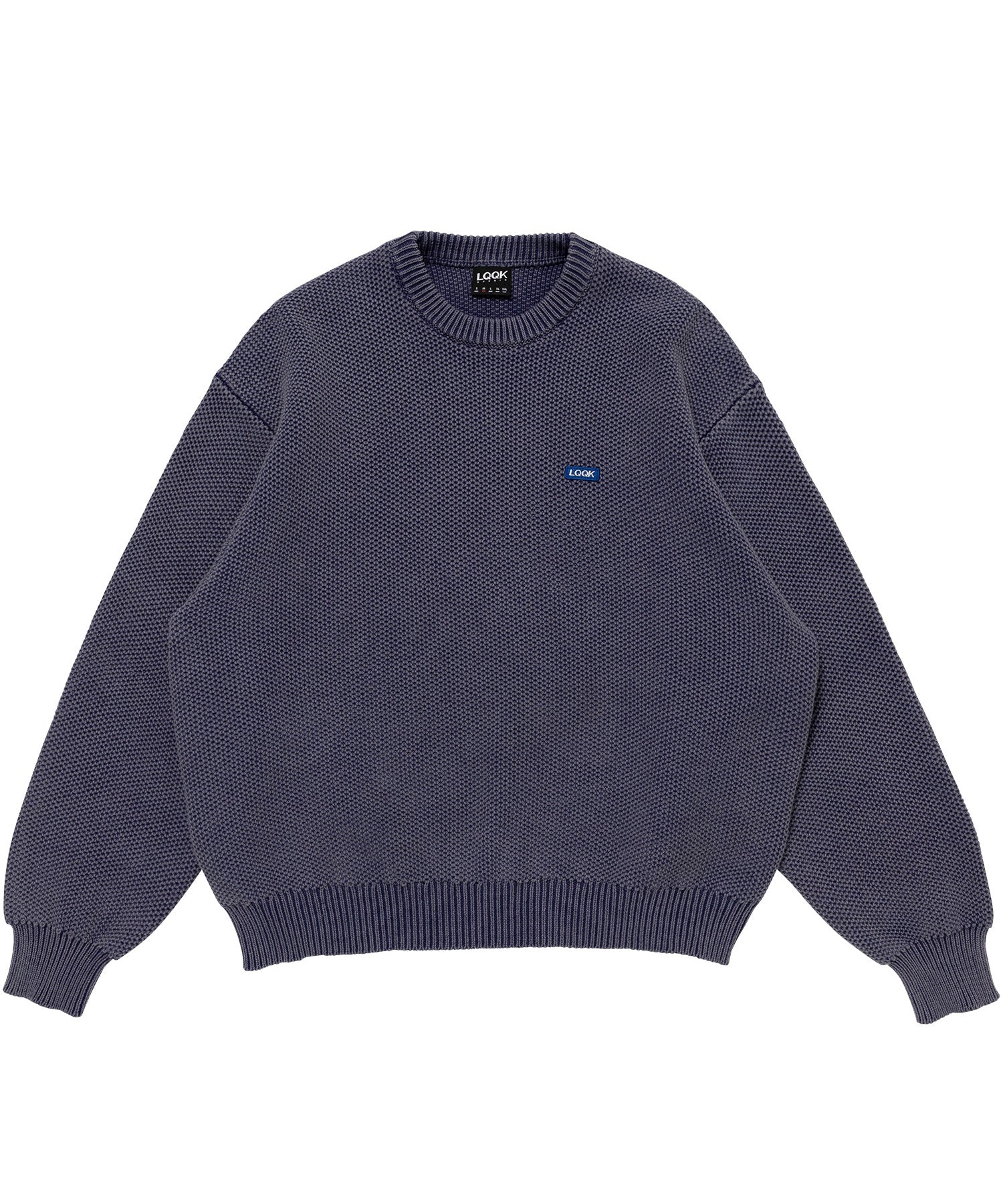 WAFFLE KNIT CREW