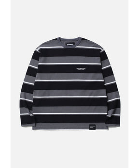 BORDER CREW NECK LS