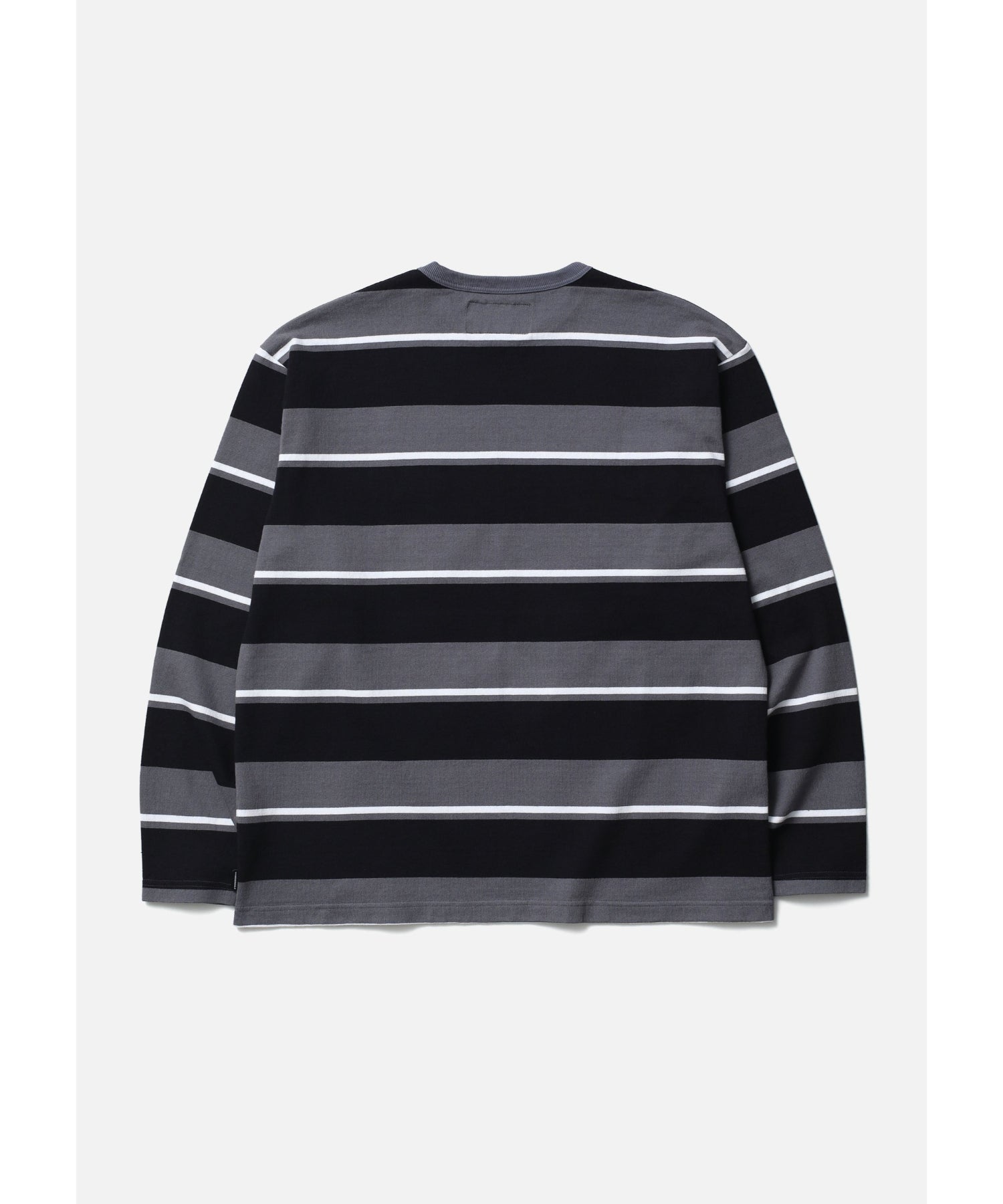BORDER CREW NECK LS