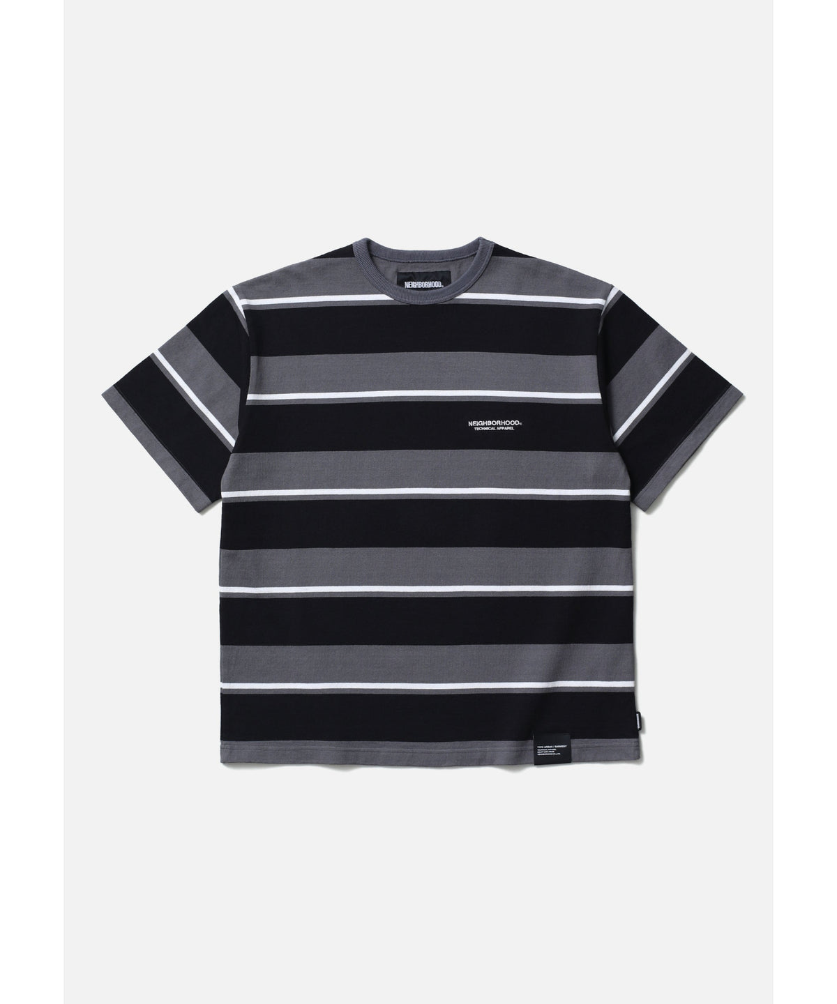 BORDER CREW NECK SS
