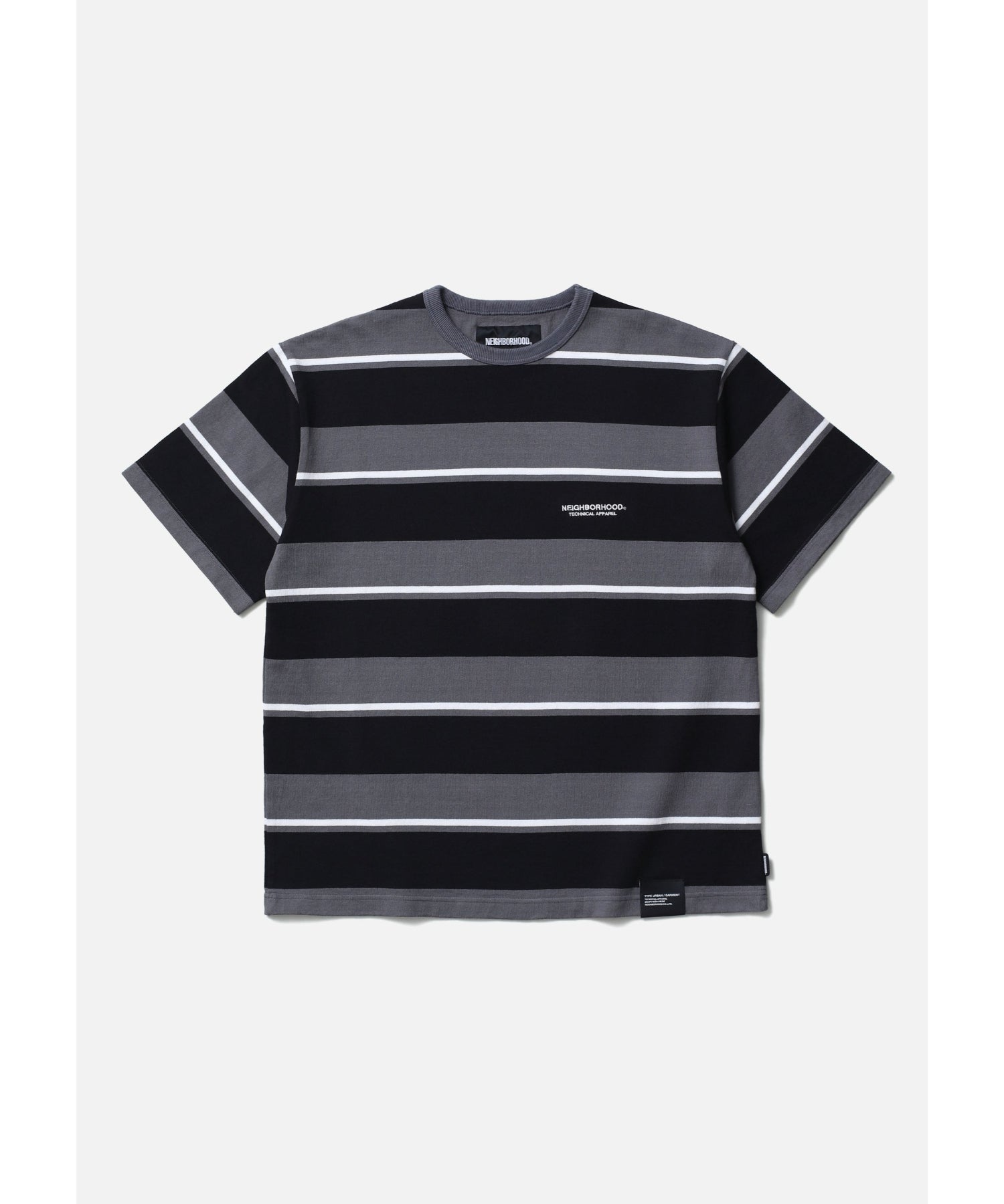 BORDER CREW NECK SS