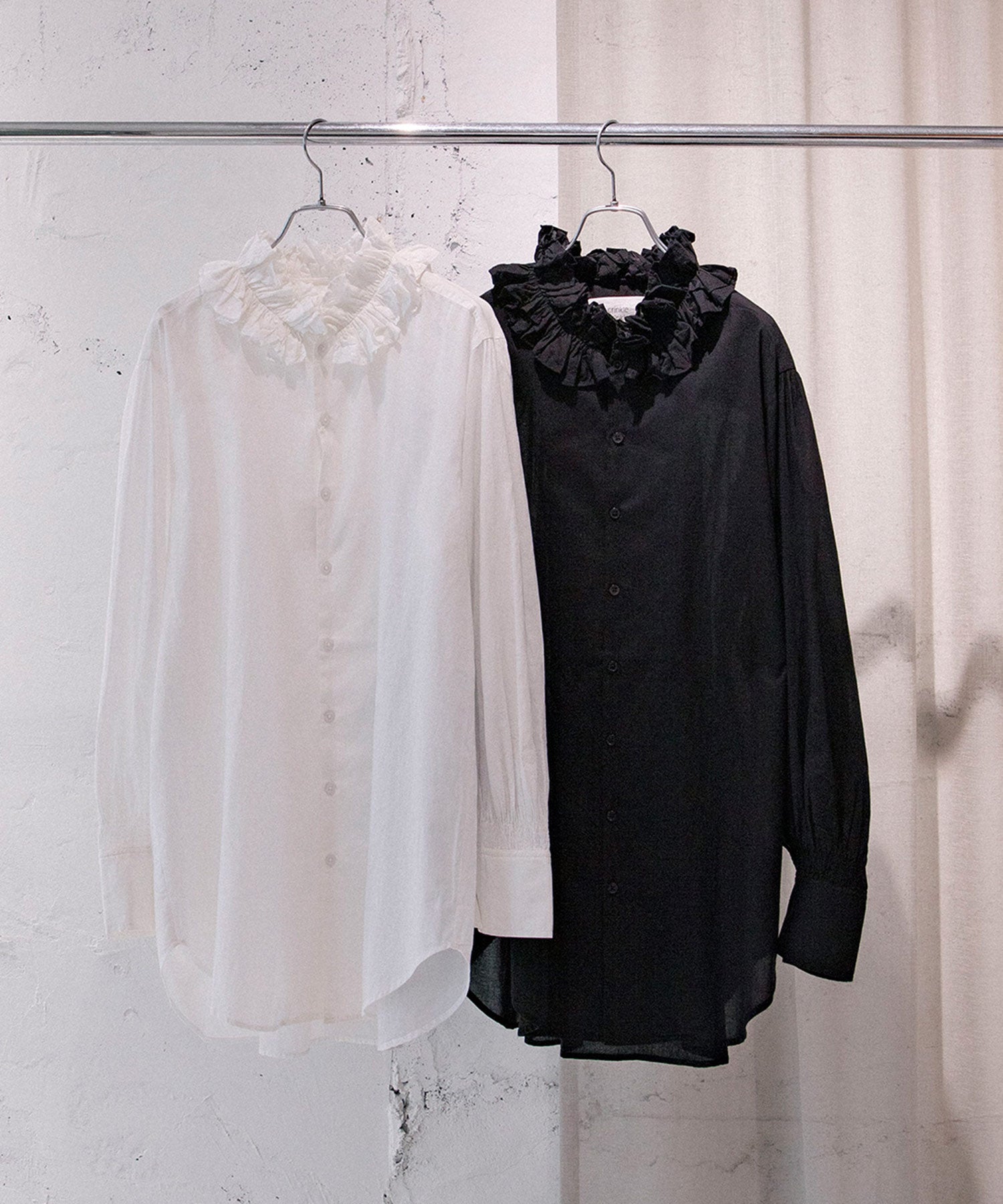 cotton frill collar shirts