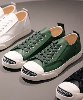 TOE LOGO LEATHER SNEAKERS